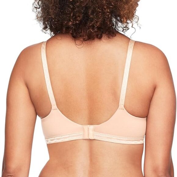 **Warner's**Blissful Benefits Back-Smoothing Comfort Wireless T-Shirt NWT - Picture 2 of 3